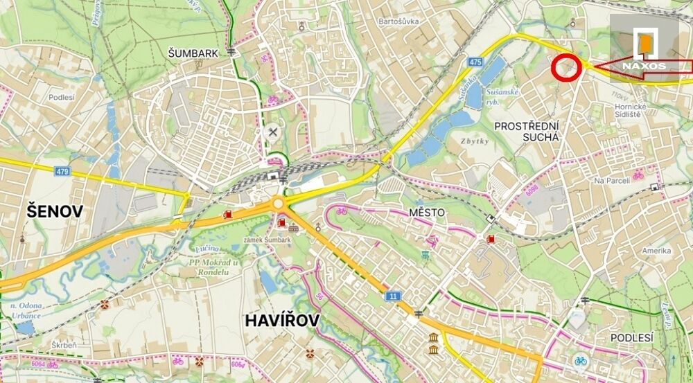 Komerční pozemek 5.539 m2, ul. Nový Svět, Prostřední Suchá, Havířov