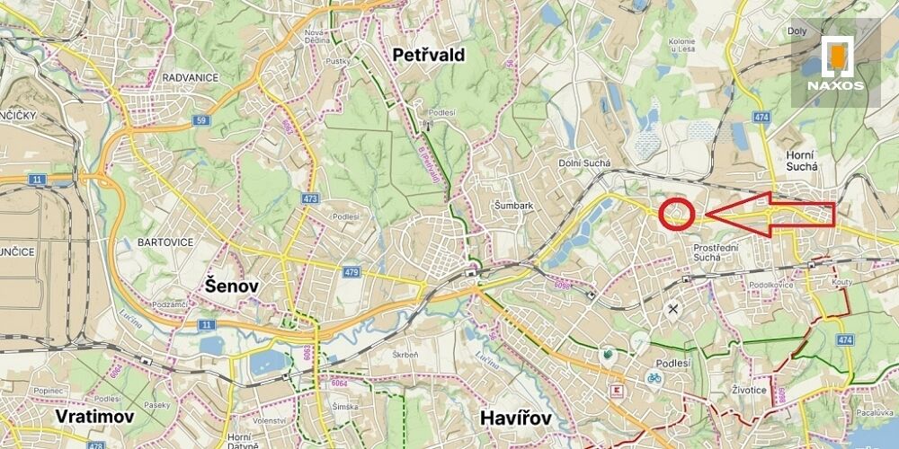 Komerční pozemek 13.676 m2, ul. Dělnická, Prostřední Suchá, Havířov