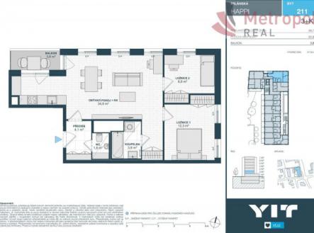 Fotka 18 | Prodej bytu, 3+kk, 73 m²