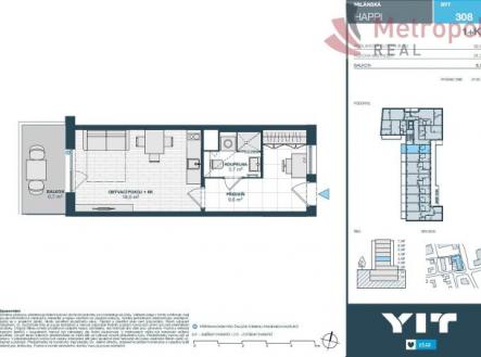 Fotka 14 | Prodej bytu, 1+kk, 39 m²