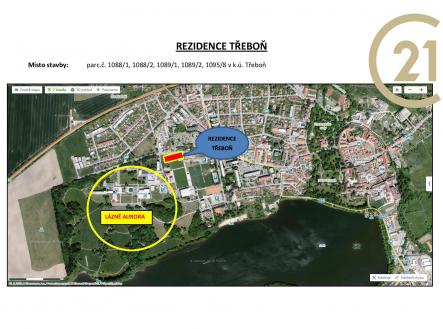 05_REZIDENCE TŘEBOŇ_zákres do mapy města-page-001 | Prodej - pozemek pro komerční výstavbu, 2 964 m²