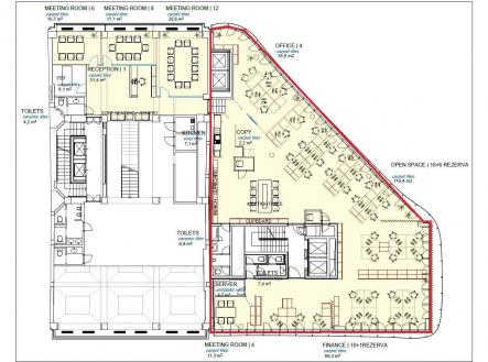 . | Pronájem - kanceláře, 335 m²