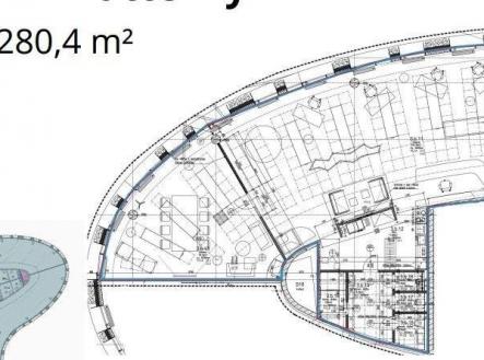 . | Pronájem - kanceláře, 280 m²