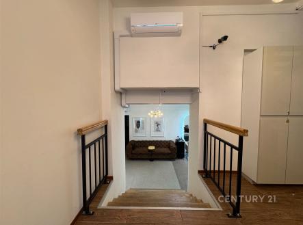 Schody do suterénu | Pronájem - obchodní prostor, 167 m²