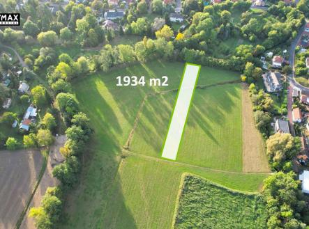 pozemek 1934 m2 - letecký snímek | Prodej - pozemek, trvalý travní porost, 1 934 m²
