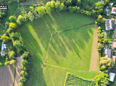 pozemek 1934 m2 - letecký snímek | Prodej - pozemek, trvalý travní porost, 1 934 m²