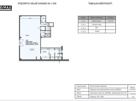 pudorys-rozdelene-velke-casino-114-m2.jpg | Pronájem - obchodní prostor, 114 m²