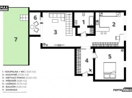 půdorys | Prodej bytu, 4+kk, 114 m²