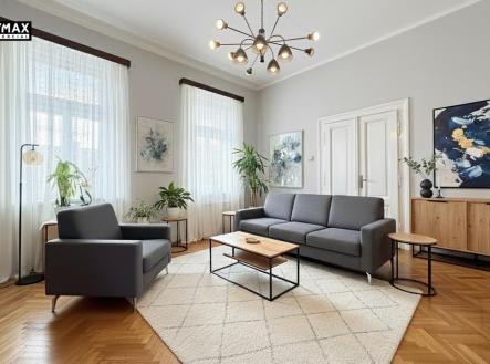 vizualizace - návrh obývacího pokoje | Prodej bytu, 3+1, 140 m²