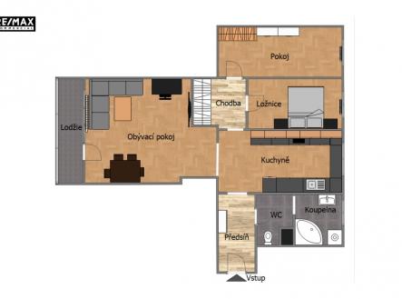 půdorys | Prodej bytu, 3+1, 82 m²