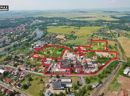 rozvržení areálu | Prodej - pozemek pro komerční výstavbu, 36 897 m²