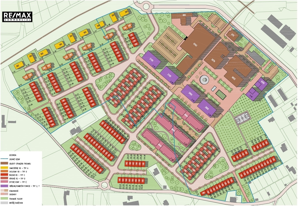 vizualizace navržení staveb v areálu