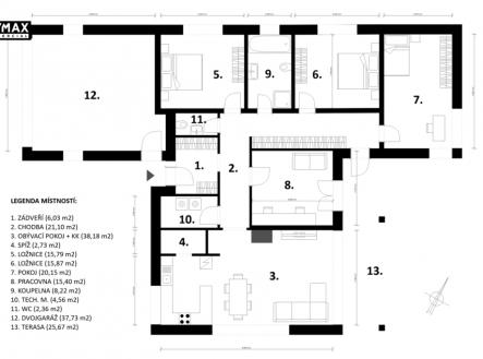 půdorys | Prodej - dům/vila, 225 m²