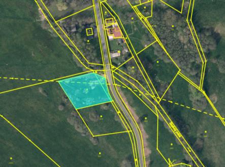 pohled na pozemek z ptačí perspektivy | Prodej - pozemek pro bydlení, 2 240 m²