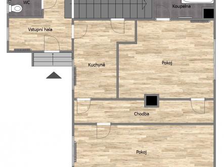 půdorys přízemí | Prodej - dům/vila, 140 m²