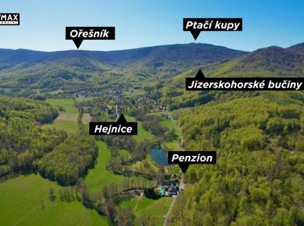 vyznačené okolí | Prodej - hotel, 1 070 m²