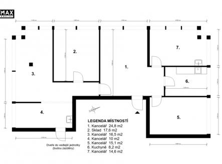 půdorys | Prodej - obchodní prostor, 106 m²