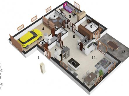 Hlavní půdorys | Prodej - dům/vila, 133 m²