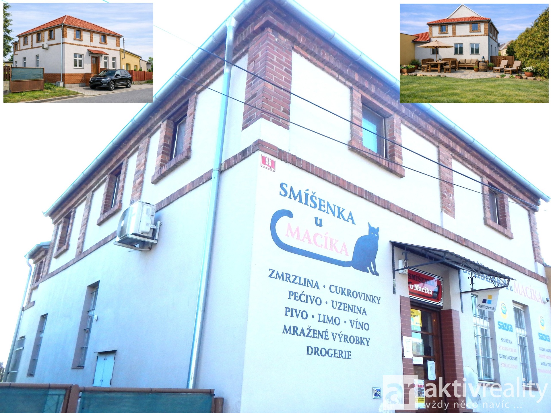 Prodej rodinného domu 190 m² s prodejnou potravin, Žatec - Bezděkov
