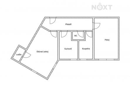 Prodej bytu, 2+1, 67 m²