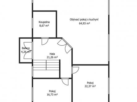 Pronájem bytu, 3+kk, 130 m²