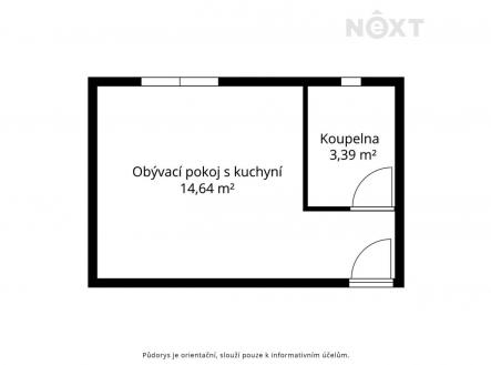 Prodej bytu, 1+kk, 17 m²
