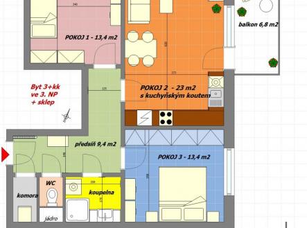 byt 3+kk ternberk, Svtlov.jpg | Prodej bytu, 3+kk, 79 m²
