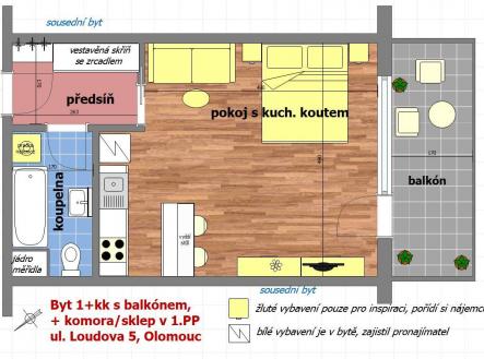 byt 1+kk Loudova 2025.jpg | Pronájem bytu, 1+kk, 40 m²