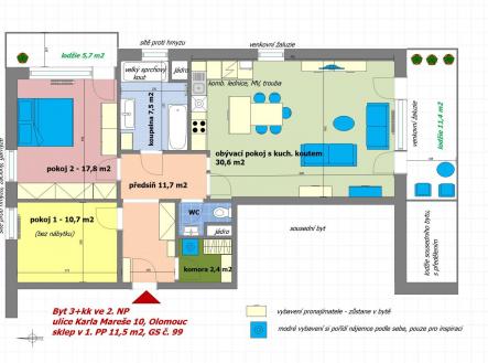 byt 3+kk VP Zouharovi.jpg | Pronájem bytu, 3+kk, 122 m²