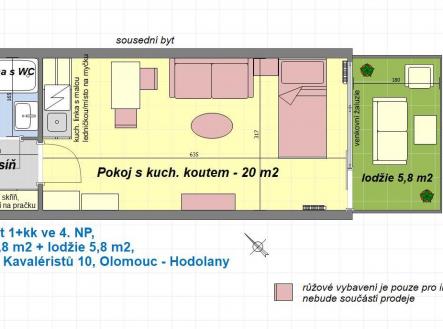 byt 1 kk Kavaleristů.jpg | Prodej bytu, 1+kk, 31 m²