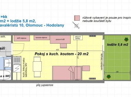 byt 1 kk Kavaleristů 615.jpg | Pronájem bytu, 1+kk, 31 m²