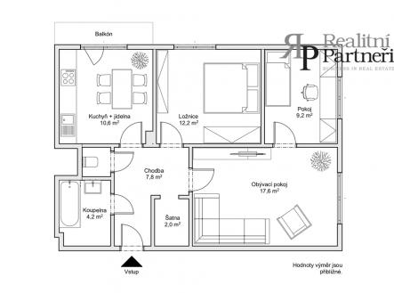 pudorys.jpg | Prodej bytu, 3+1, 68 m²