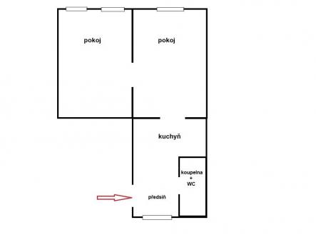 Bez popisku | Prodej bytu, 2+1, 48 m²