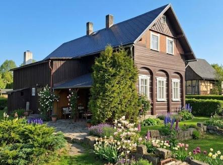 opravený dům pohled ze zahrady vizualizace | Prodej - dům/vila, 120 m²