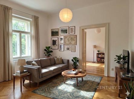 obývací pokoj vizualizace | Pronájem bytu, 2+1, 72 m²