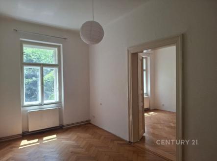 obývací pokoj stávající stav | Pronájem bytu, 2+1, 72 m²