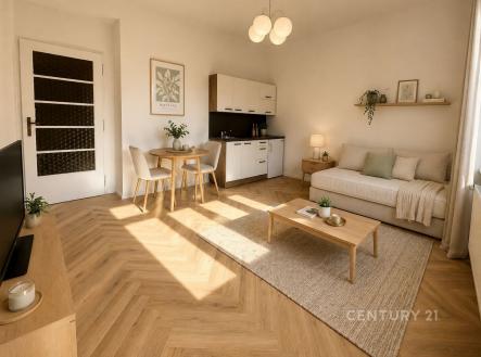 . | Pronájem bytu, 1+kk, 26 m²