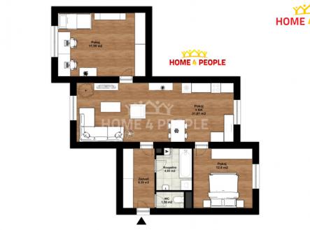 2 | Prodej bytu, 3+kk, 75 m²