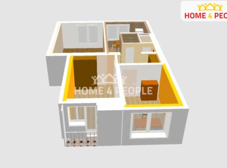 31 | Prodej bytu, 3+1, 63 m²