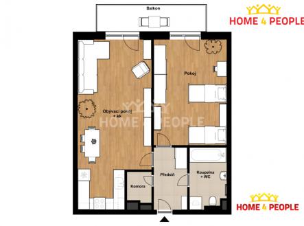 2 | Prodej bytu, 2+kk, 66 m²