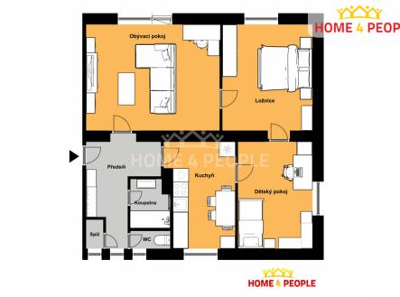 2 | Pronájem bytu, 3+1, 72 m²