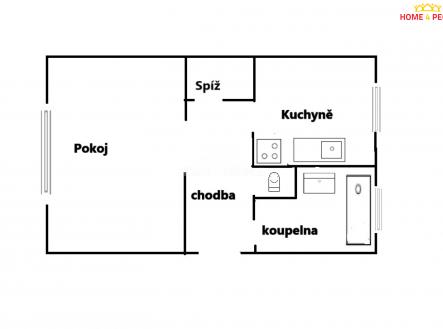 4 | Prodej bytu, 1+1, 39 m²