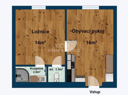3 | Prodej bytu, 2+kk, 37 m²