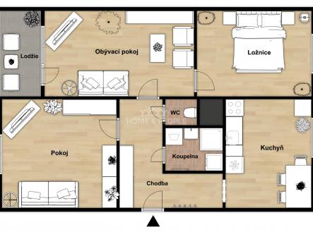 2 | Prodej bytu, 3+1, 72 m²