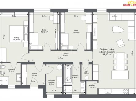 3 | Prodej - pozemek pro bydlení, 587 m²