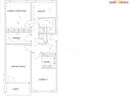 2 | Pronájem bytu, 3+1, 83 m²
