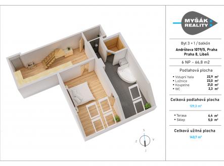 foto: 1 | Prodej bytu, 3+1, 136 m²