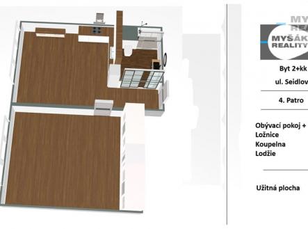 foto: 4 | Prodej bytu, 2+kk, 45 m²