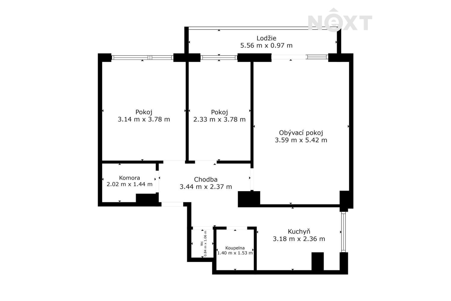 Prodej byt 3+1, 68㎡|Královéhradecký kraj, Trutnov, Vrchlabí, Hořejší Vrchlabí, Horská 430, 54302