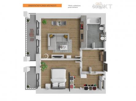 Prodej bytu, 2+kk, 62 m²